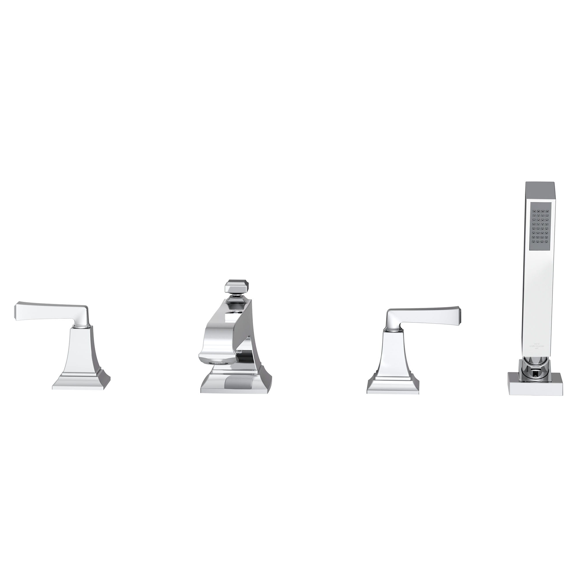 Town Square S Bathub Faucet With Lever Handles and Personal Shower for Flash Rough in Valve CHROME